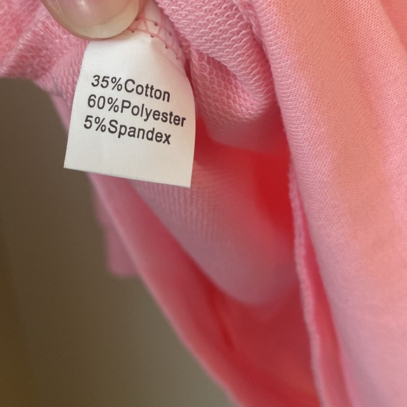 Pink Multicolor Heart Crewneck Sweatshirt Medium - Picture 5 of 5